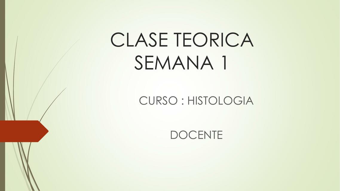 Introducción al Estudio de la Histología 