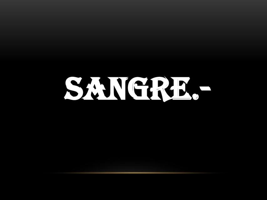 Sangre 