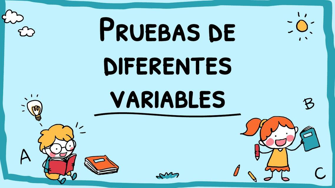 Pruebas de diferentes variables 