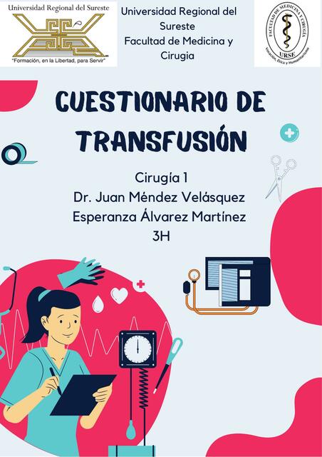 Cuestionario de Transfusión