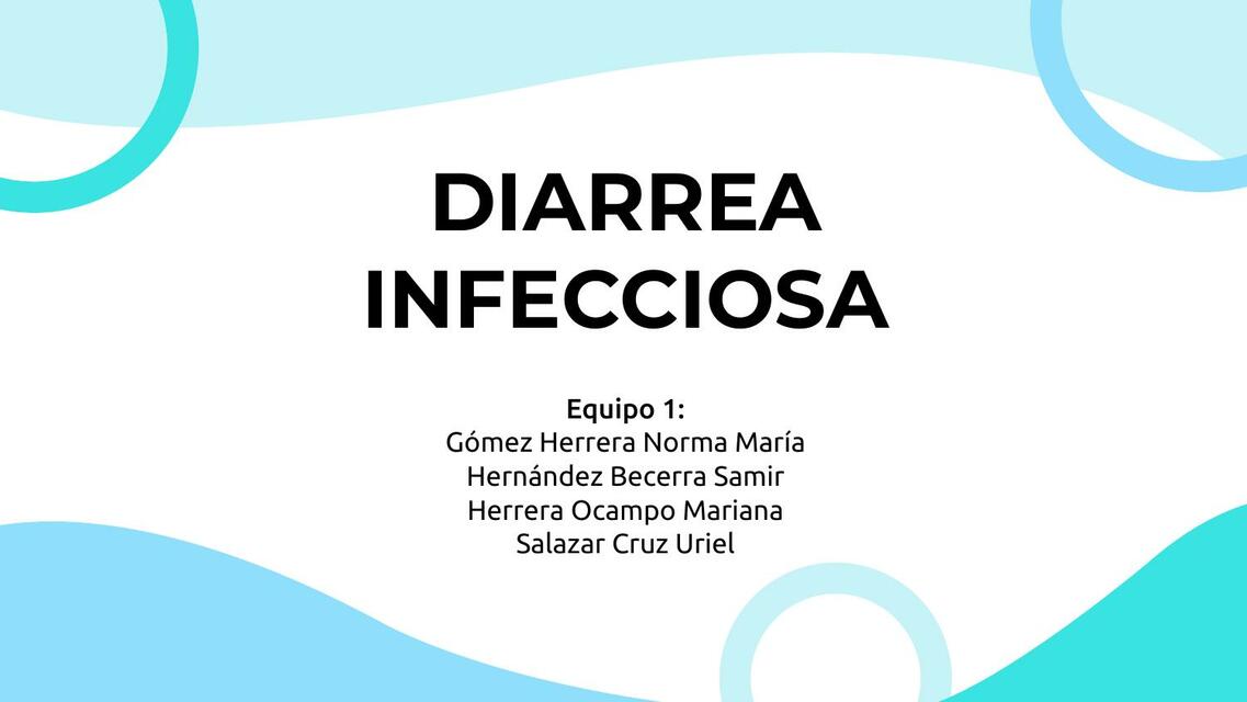 Diarreas Infecciosas