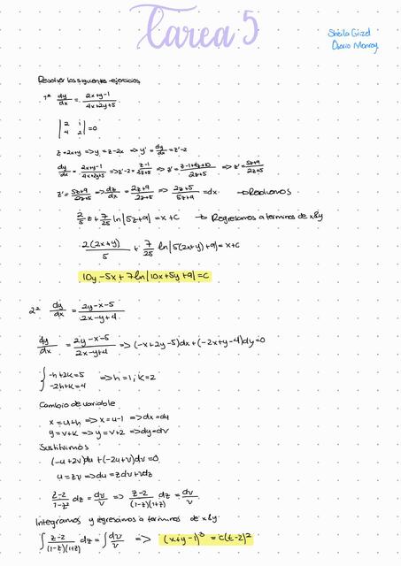 Tarea 5 Ecuaciones diferenciales 