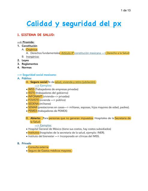 Apuntes Calidad y seguridad del px