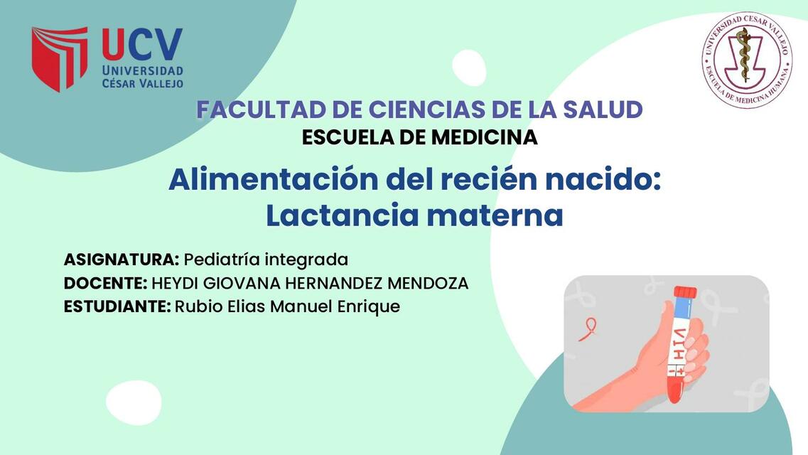 Alimentación del Recién Nacido: Lactancia Materna