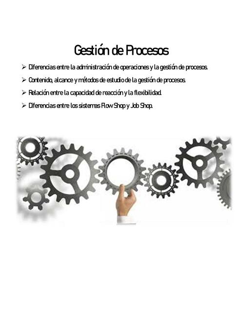 Gestión de Proceso