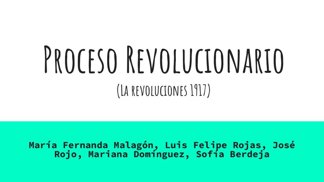 Proceso revolucionario