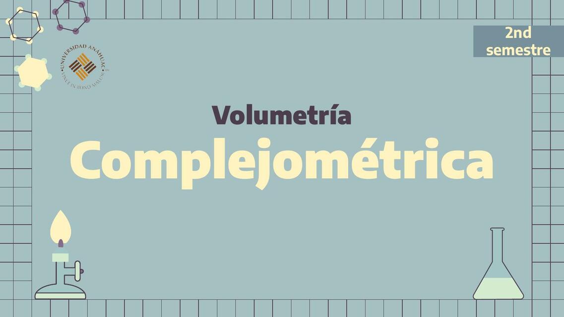 Volumetría Complejométrica 