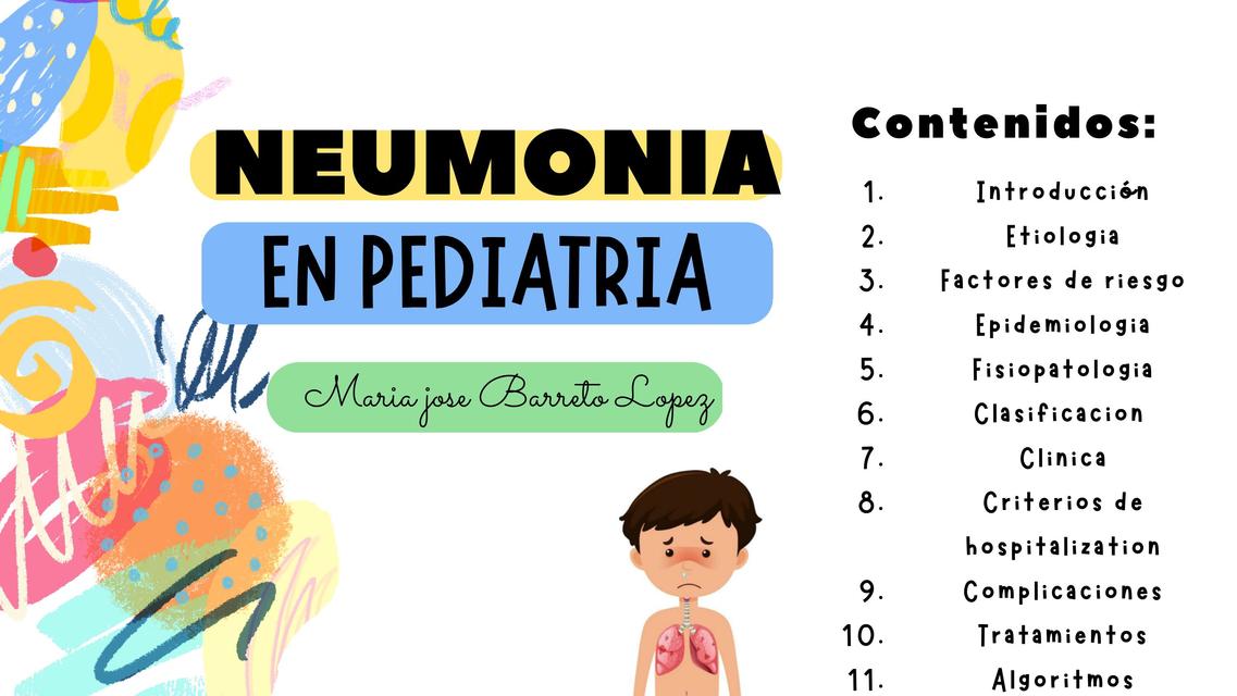 Neumonía en pediatría  