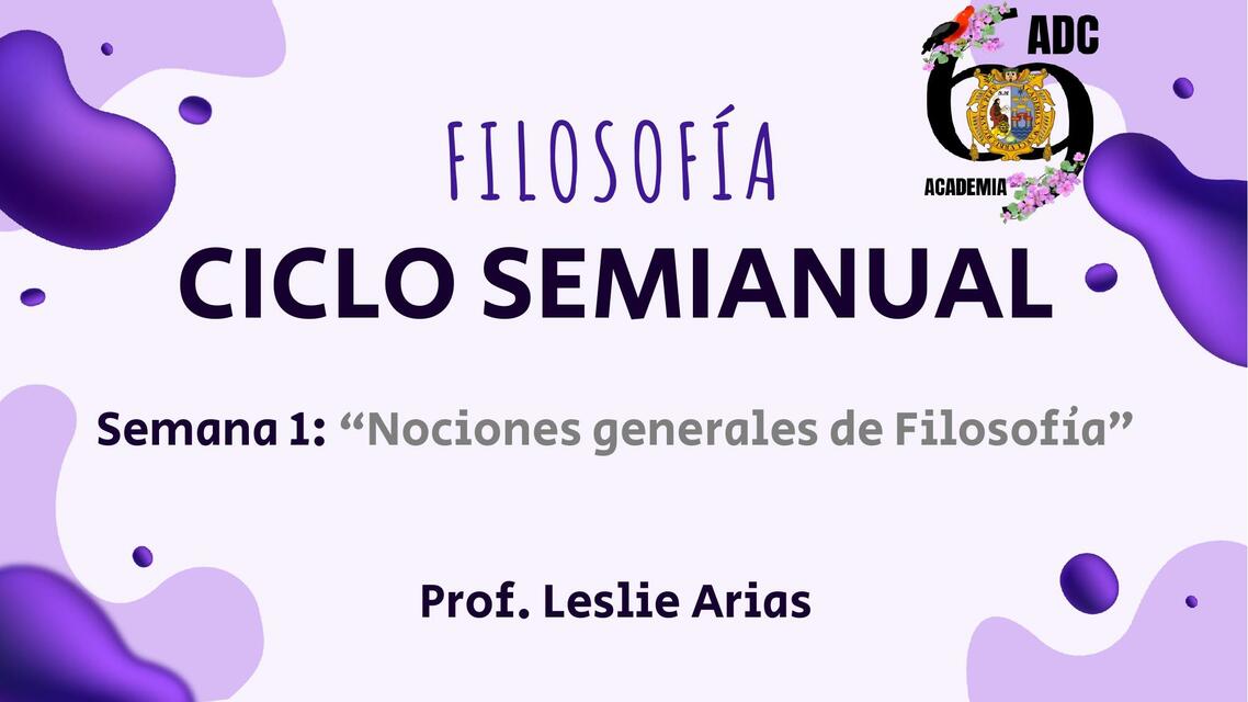 Nociones Generales de Filosofía 