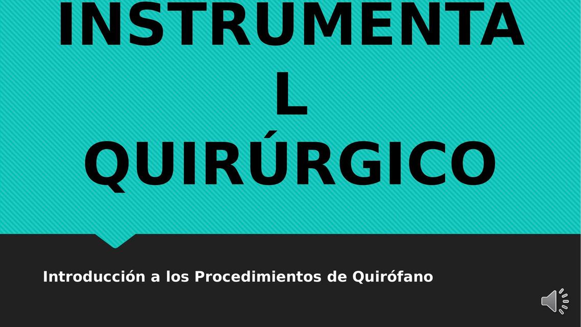 Instrumental Quirúrgico 