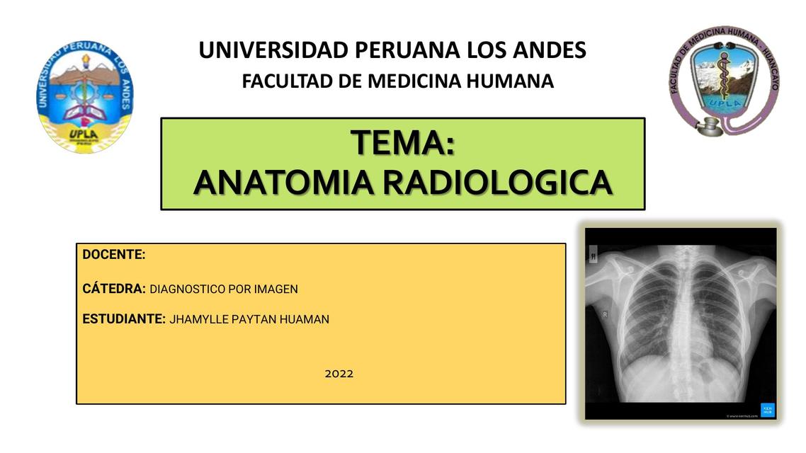 Anatomía Radiológica 