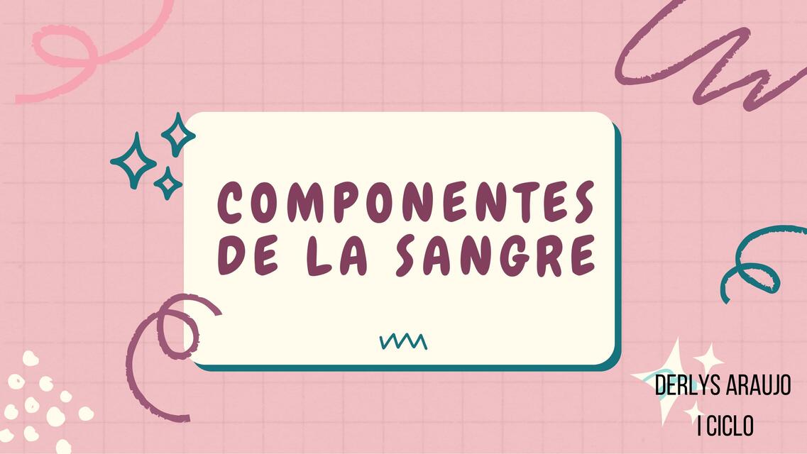 Componentes de la sangre