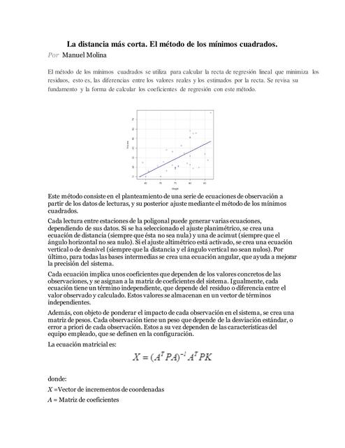 La distancia más corta