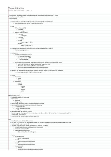 Transcriptomica