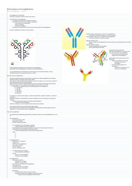 Anticuerpos e Inmunoglobulinas  