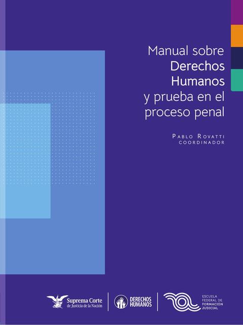 Manual sobre derechos humanos y prueba en el proceso penal 