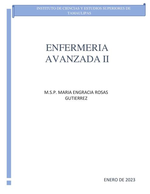 Enfermería avanzada II 