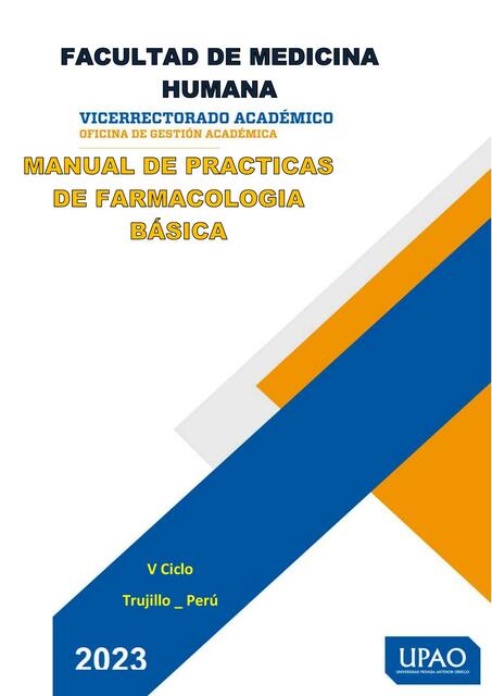 Manual de Prácticas de Farmacología Básica 