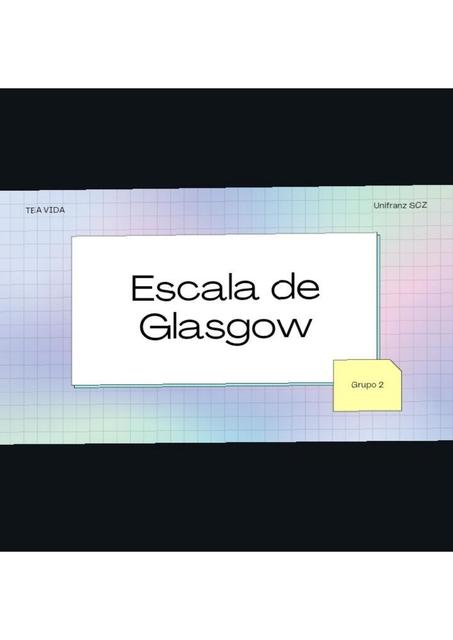 Escala de Glasgow  