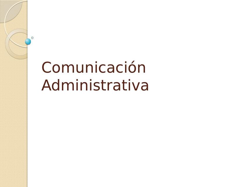 Comunicación Administrativa 