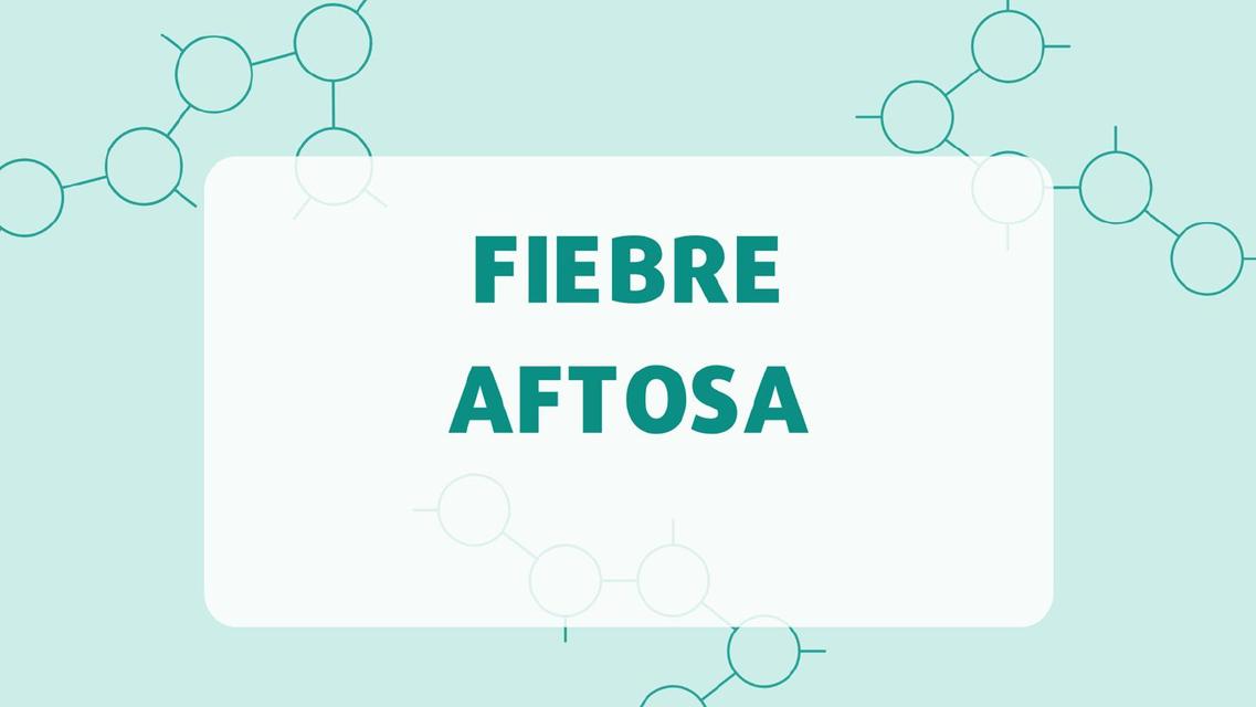 Fiebre aftosa