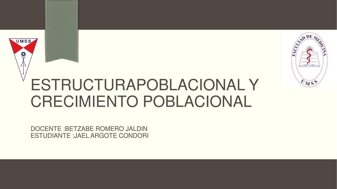 Estructura Poblacional y Crecimiento Poblacional