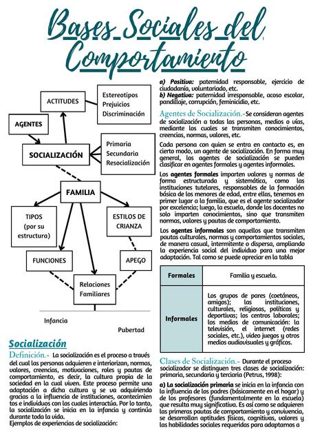 Bases Sociales del Comportamiento