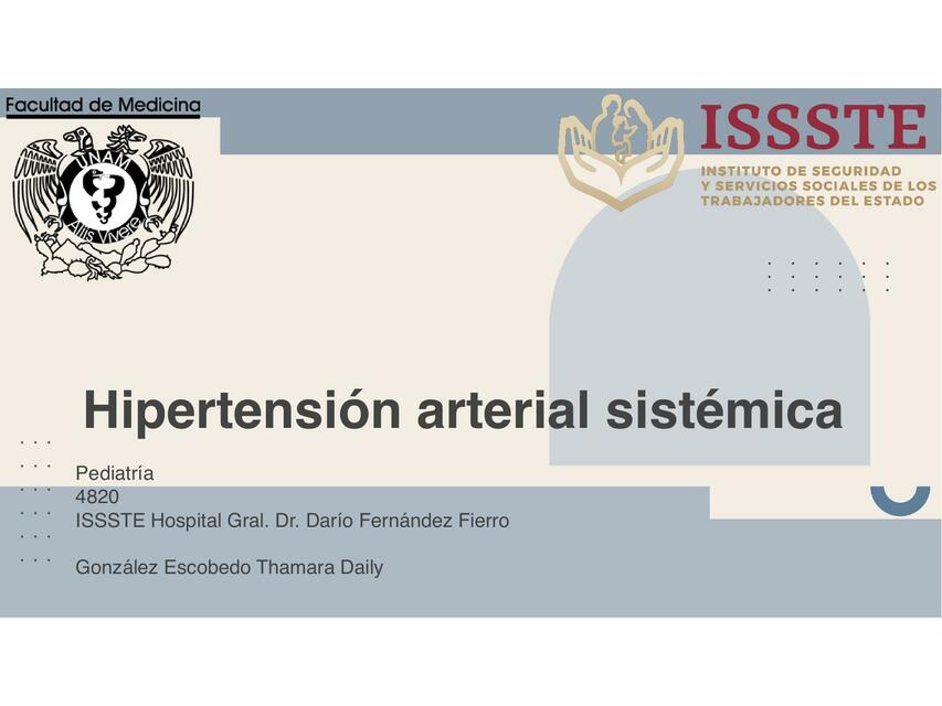 Hipertensión Arterial Sistémica 