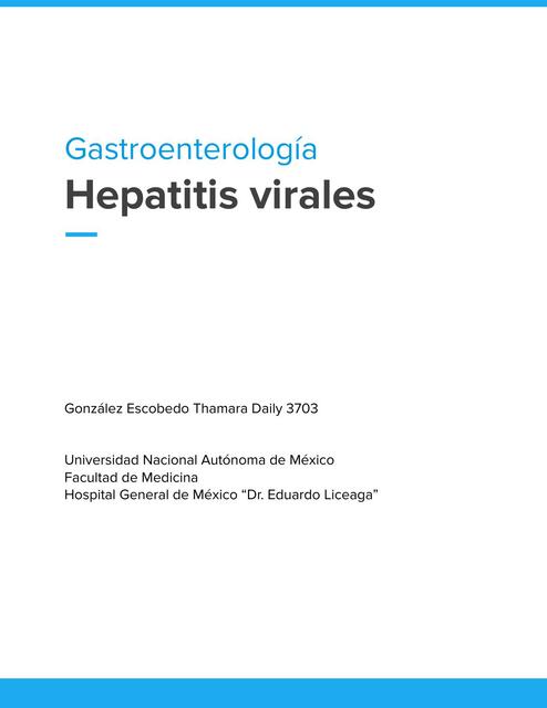 Hepatitis Virales