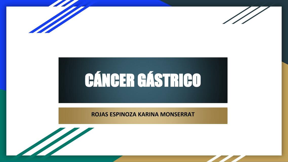 Cáncer Gástrico 