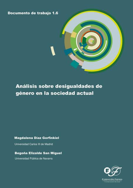 Análisis sobre Desigualdades de Género en la Sociedad Actual