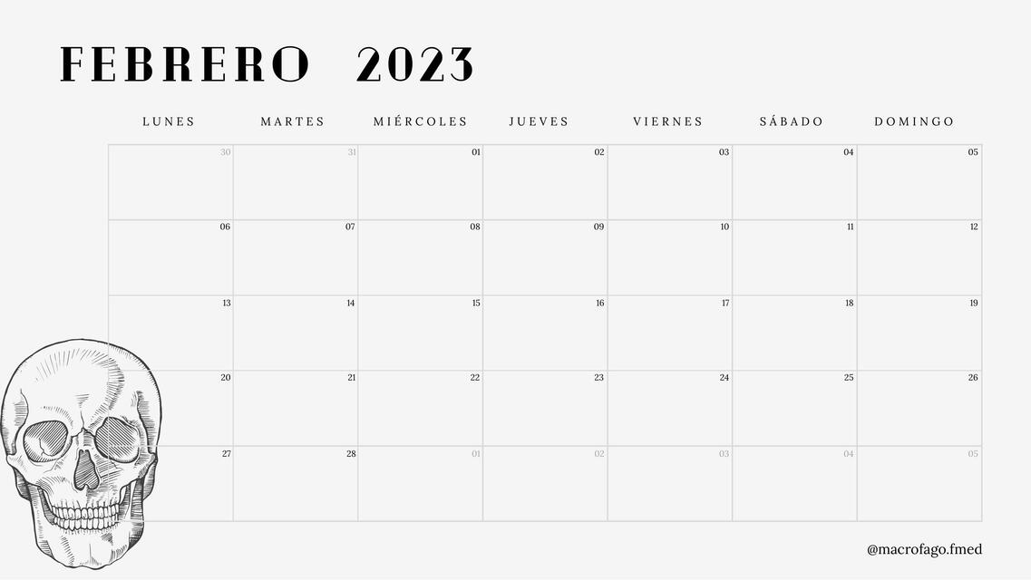 Calendario Mensual