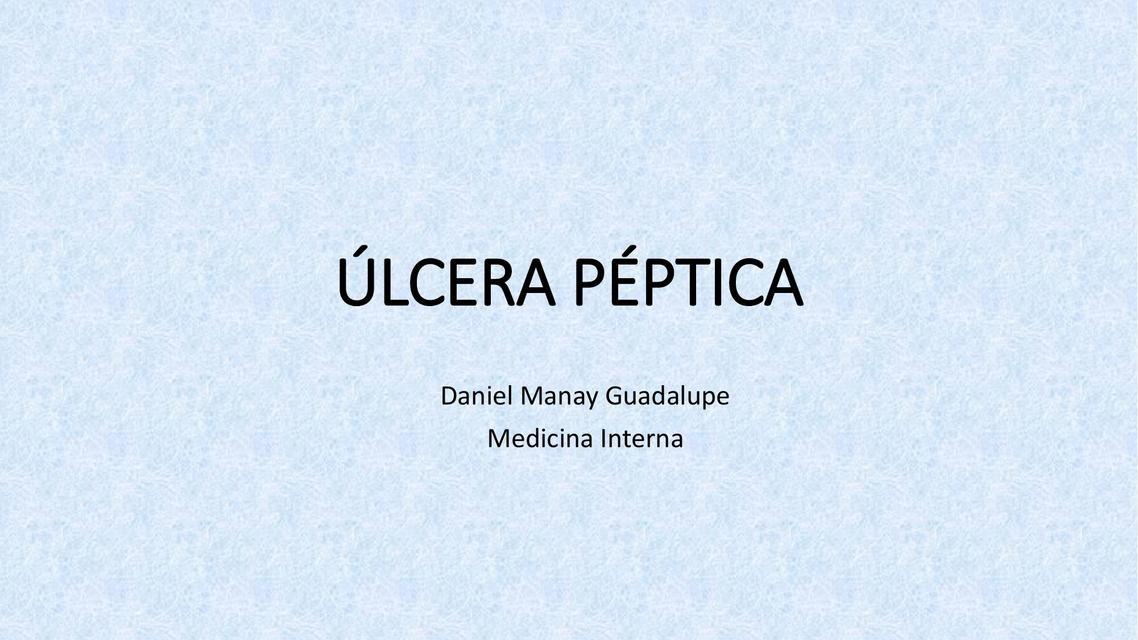 Úlcera Péptica 