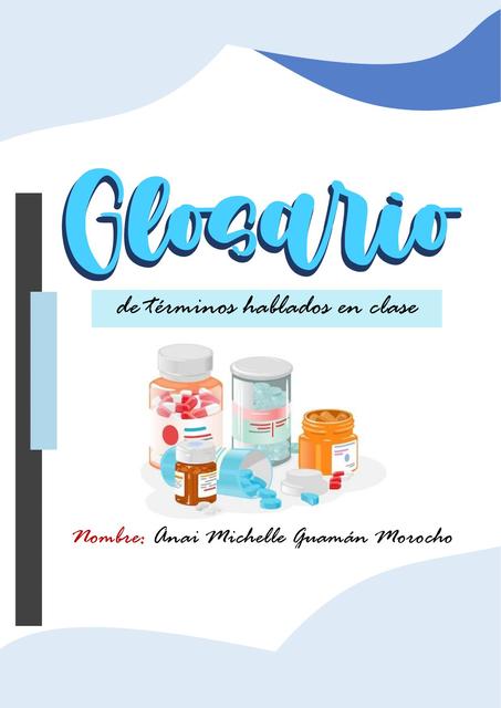 Glosario de farmacología