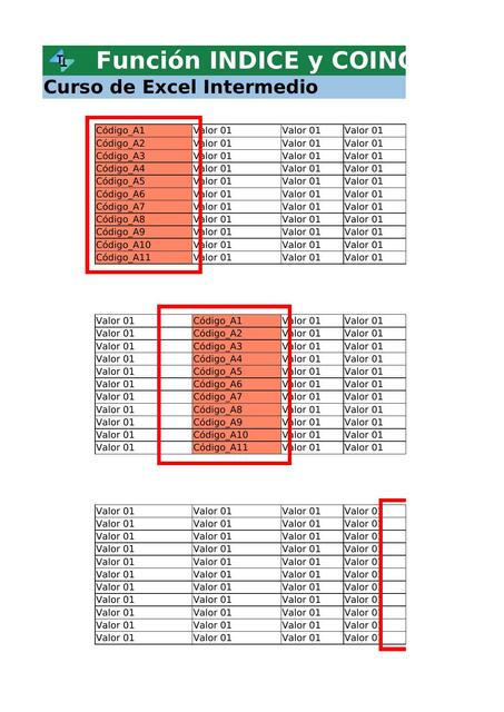 Función INDICE y COINCIDIR- Curso de Excel Intermedio 