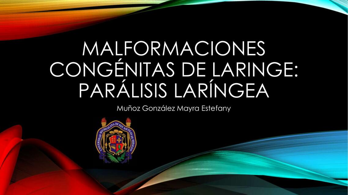 Parálisis Laríngea