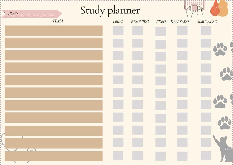 Study planner  