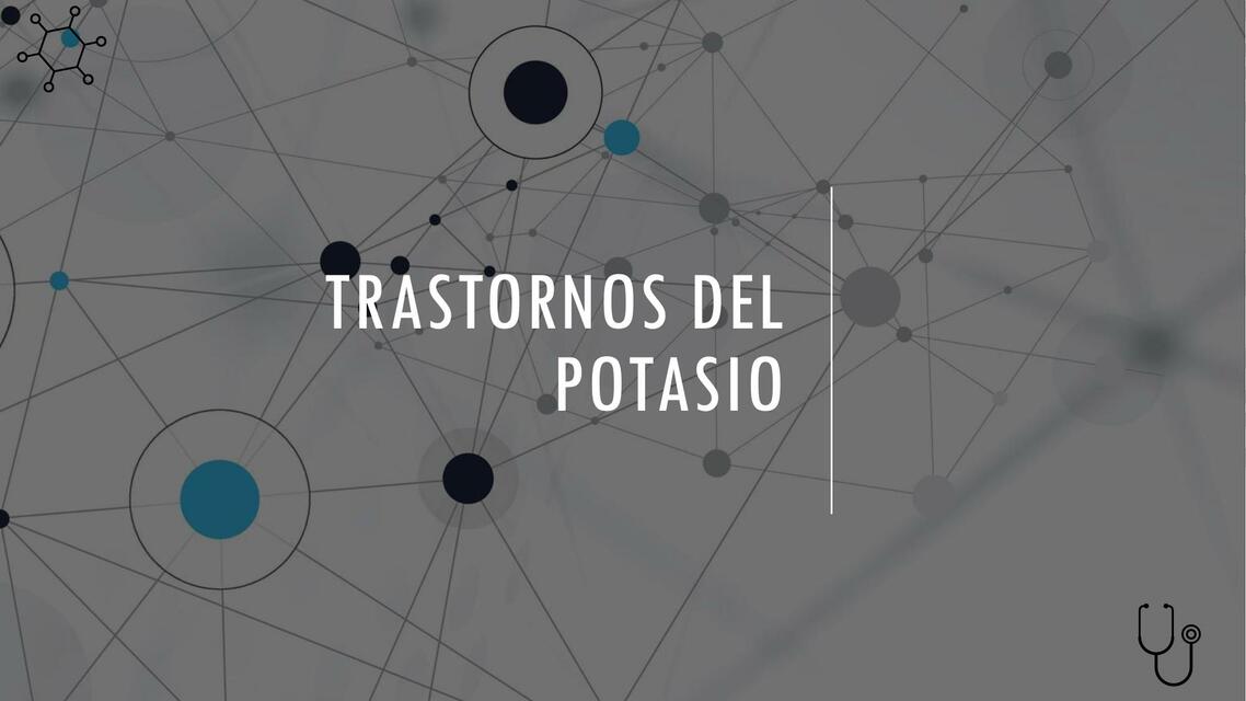 Trastornos del potasio