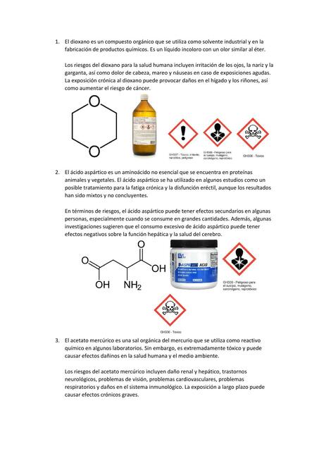 Químicos y sus Riesgos