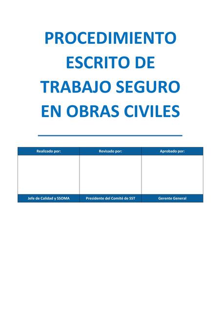 Trabajo de mantenimiento Obras 