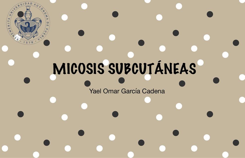 Micosis subcutánea 