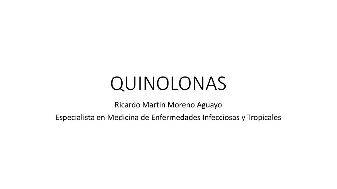 Quinolonas  