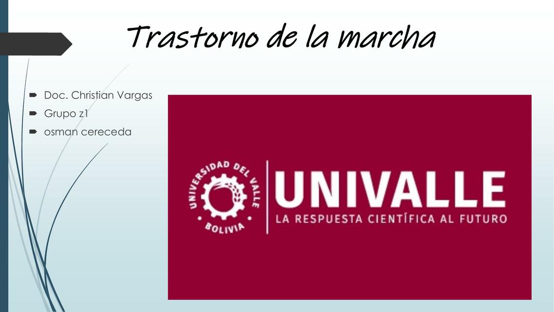 Trastorno de la Marcha 