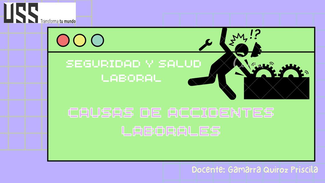 Causas  De Accidentes  Laborales 