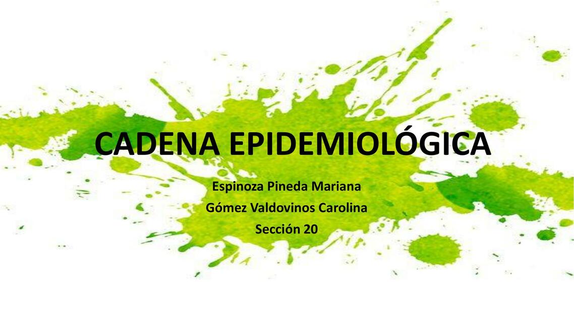 Cadena epidemiológica 