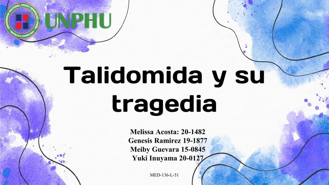 Talidomida y su Tragedia