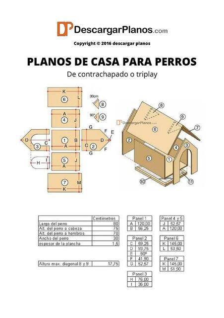 Planos de Casa para Perros 