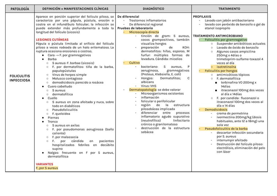 Patologías Dermatológicas 