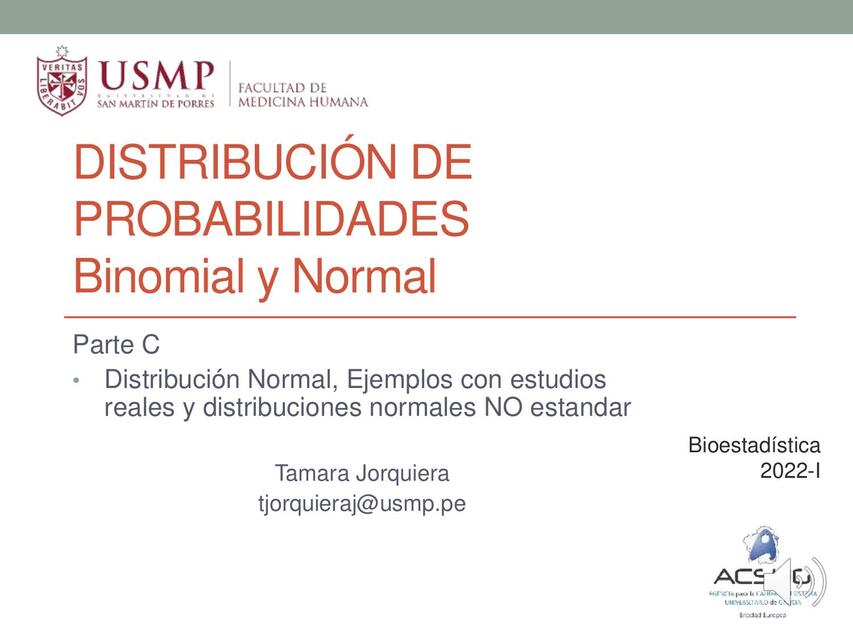 Distribución de Probabilidades 