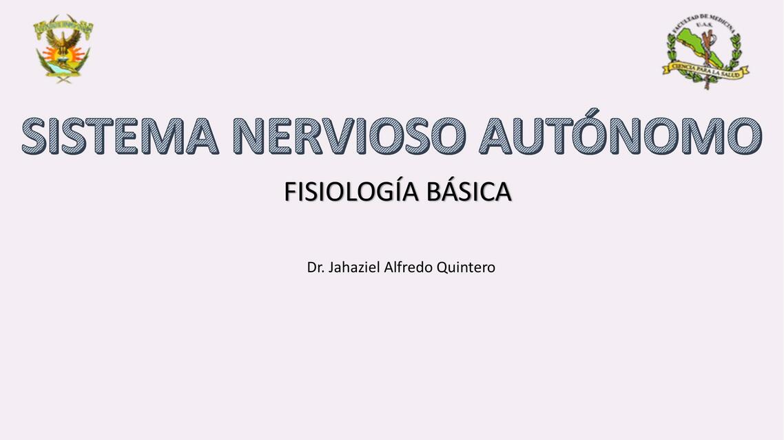 Sistema Nervioso Autónomo 